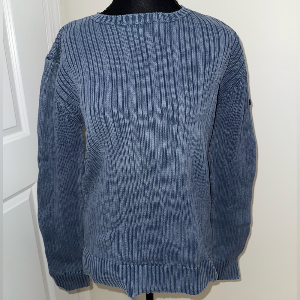 Vintage chunky blue Aigle knit sweater